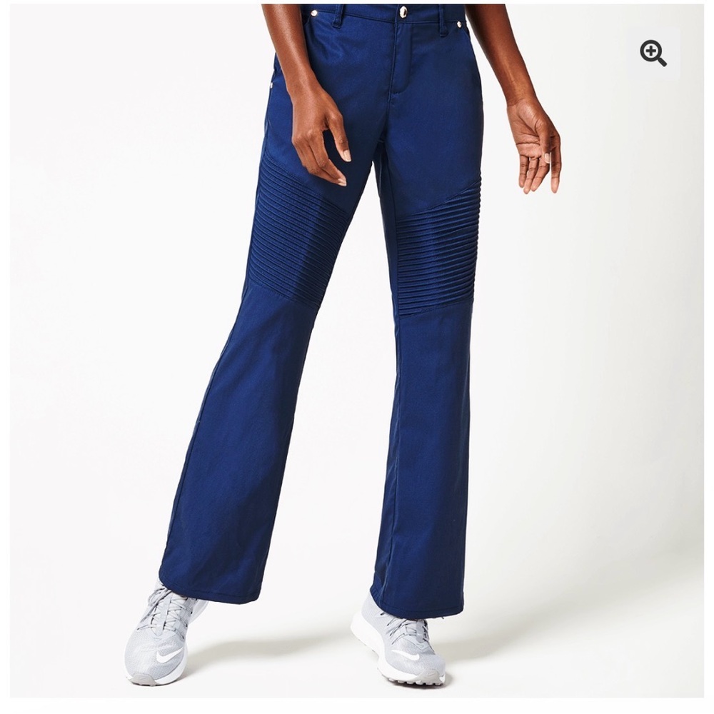 Jaanuu Blue Boot Cut Scrubs